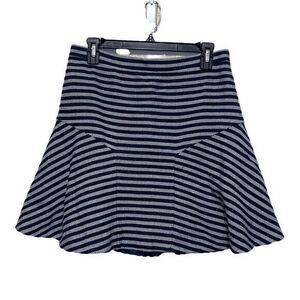 J Crew Striped Style E0123 Flare A-Lined Skirt Size 6